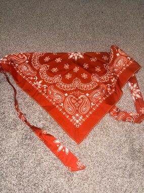 SHEIN Orange Bandana Crop Top